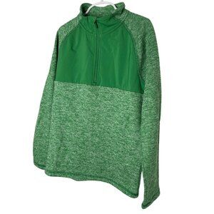 All In Motion Boys Green Half Zip Sweatshirt Size Medium 8/10